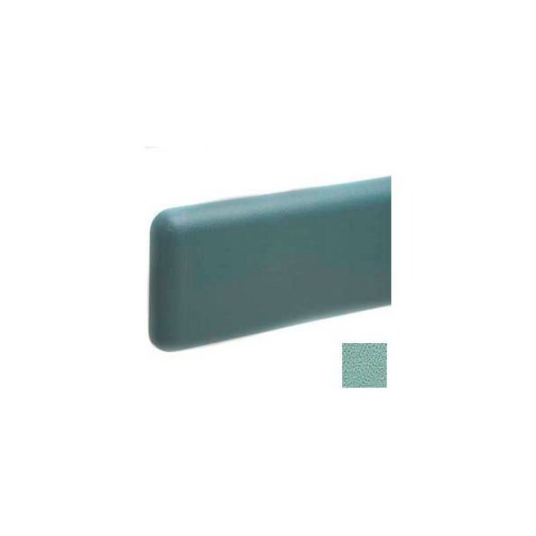 Pawling Wall Guard W/Rounded Top & Bottom Edges, Aluminum Retainer, 6"H x 12'L, Sage Green WG-6-12-371 - main